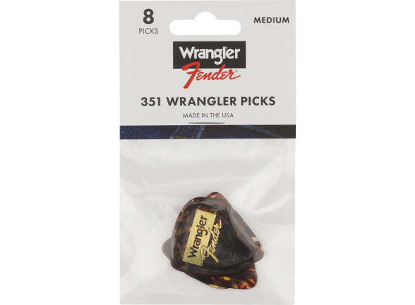 Fender  and Wrangler Picks 351 Shape Tortoiseshell 8